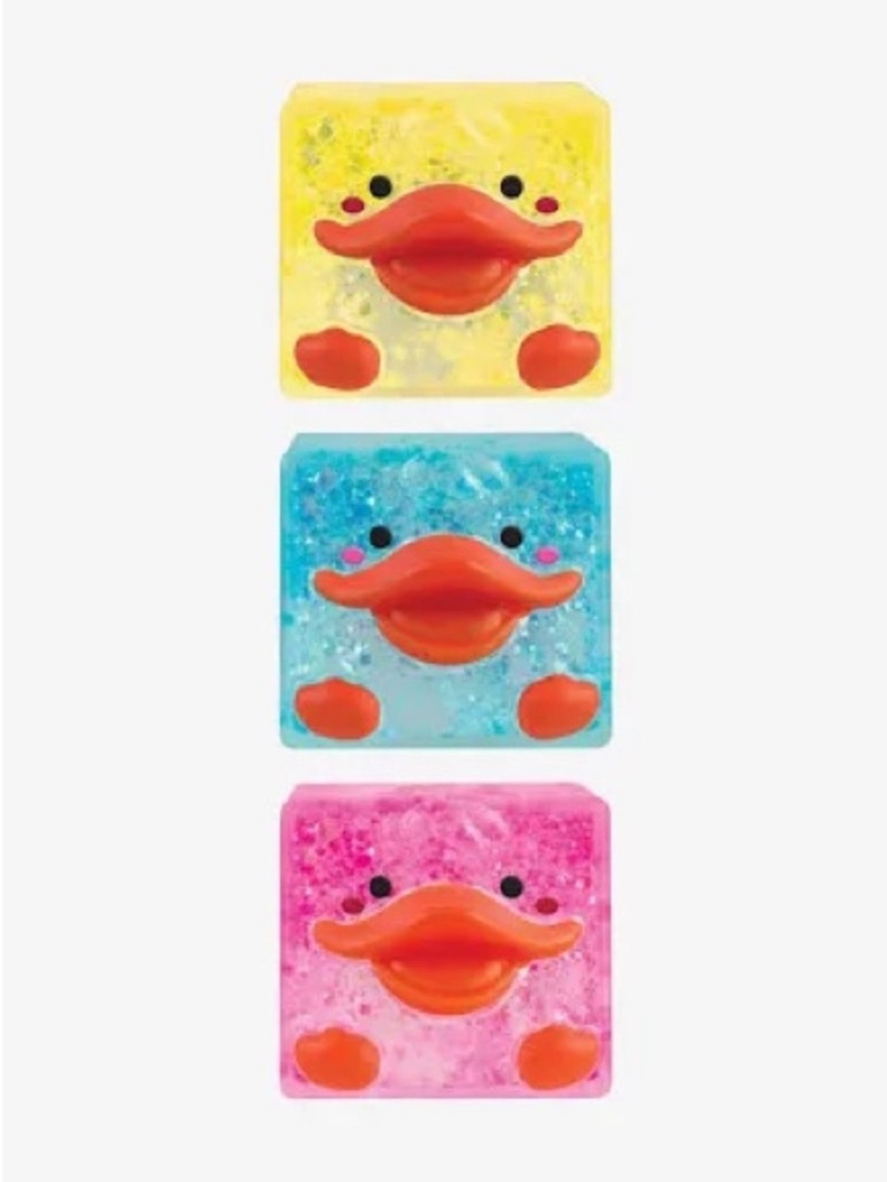 ORB Curiosities Sugar Swaps Duck Cubes Yellow Pink Blue NEW Set of 3